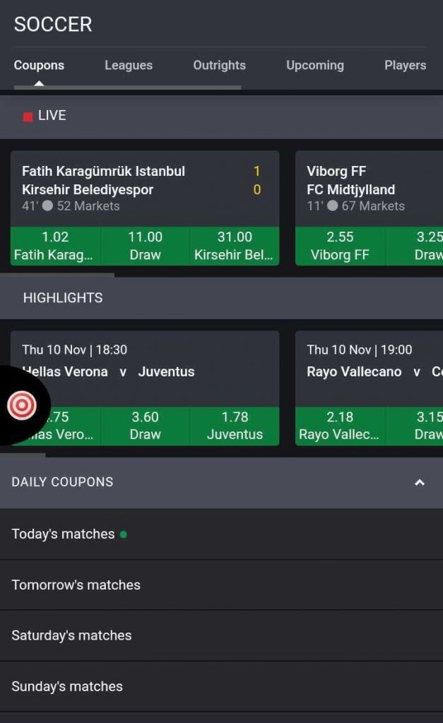 Bet9ja mobile outlet soccer